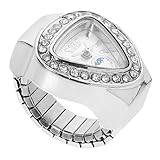 Gatuida Unisex Finger Watch Ring Design aus und Mini Schmuckuhr mit Präziser Zeitanzeige Langlebig...