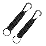 2 Stück Paracord Schlüsselanhänger,Mabor Personalisiert Schlüsselanhänger mit Karabiner...