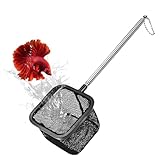 Kescher Aquarium, 7.5 cm Aquarium Garnelenkescher Kescher Klein Aquarienkescher mit Ausziehbarem...