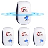 Milbenstecker, Ultraschall Schädlingsbekämpfer, 4 Stück Insektenschutzmittel Milbenstecker...