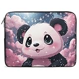 Laptop-Hülle, Tragetasche, Panda, stoßfeste Computertasche, 17 Zoll (43,2 cm), wasserdicht,...