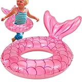 Zuasdvnk Baby Schwimmreifen - Aufblasbarer Poolreifen - Meerjungfrau Schwimmtrainer Aufblasbar Für...