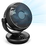 GuKKK Ventilator Leise, Tischventilator, Luftzirkulator Starkem Luftstrom und 3 Geschwindigkeiten,...
