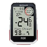 SIGMA Sport ROX 4.0 White| Fahrradcomputer kabellos GPS & Navigation inkl. GPS Halterung | Outdoor...