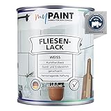 MyPaint Fliesenlack Badezimmer 750 ml - Weiß Glanz - Fliesenfarbe Küche & Fliesenfarbe Badezimmer...