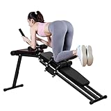Dskeuzeew Verstellbare Hantelbank Bauchtrainer 2 in 1 Klappbar Multifunktionale Trainingsbank...