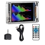 Schallpegelmesser mit Uhr, Musikspektrum-Visualizer-Display, Stereo-Audio-Lautstärkemesser,...