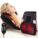 Sinbide Massagegerät Nacken- und Rückenmassagegerät mit Wärme - 3D Shiatsu-Kopfmassager mit...