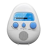 BESPORTBLE Tragbares Duschradio Am Fm Ipx4 Kleiner Badezimmer Radio mit USB Ladefunktion und...