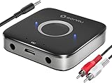 Aux Adapter Auto Stereoanlage, SONRU Bluetooth Empfänger Receiver 5.0, 3.5 mm RCA Kabel Dual AUX...