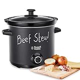 Russell Hobbs Slow Cooker [schwerer 3,5l Keramik-Gartopf für opt Temperaturverteilung] Schongarer...