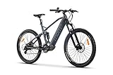 moma bikes Elektrische Fahrrad EMTB 27,5', Full Suspension, Vollfederung, Shimano 24 Gänge &...
