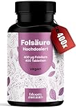 Folsäure Bioaktiv 400µg - 400 Tabletten - optimal hochdosiert für Kinderwunsch & Schwangerschaft...