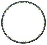 JINPOLI Charcoal Hula Hoop Reifen mit Massagenoppen | Bauchtrainer mit 64 Magneten | Workout...