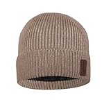 North Bund Winter Beanie Mütze Herren Damen Strickmütze Unisex Dickes Warmfutter Wintermütze...
