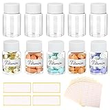 ULTECHNOVO 10 Stück Transparente Pillenflaschen 30 Ml Pillenbehälter Leere Pillendosen Mit...