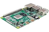 Raspberry Pi 4 Modell B; 4 GB, ARM-Cortex-A72 4 x, 1,50 GHz, 4 GB RAM, WLAN-ac, Bluetooth 5, LAN, 4...