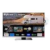 SYLVOX 22' Wohnmobil Fernseher mit DVD-Player, 12V Smart TV 1080P Full HD, Google TV, Rahmenloser...