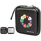 ProCase Guitar Pick Harteschale Aufbewahrungsbox, 84 Taschen Guitar Pick Sammelbuch Pick Halterung...