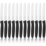 targzier Frühstücksmesser 12 Stück,Tafelmesser mit Wellenschliff,Messer set aus...