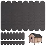 32 Stk Mini Dachschindeln für Vogelhaus, Dachschindeln Selbstklebend, Dachpappe Schindeln...