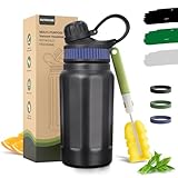 Thermoskanne&Kaltgetränkeflasche, Trinkflasche Edelstahl Thermo-Auslaufsichere Thermosflasche...