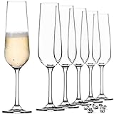 KADAX Sektgläser 6er Set – 200ml Elegante Sektflöten für Zuhause, Party, Hochzeit – Hohe &...