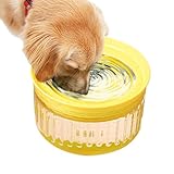 Auslaufsicherer Wassernapf für Hunde, 1800 ml, abnehmbar, langsamer Wasserspender, schwimmender...