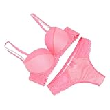 VALICLUD Elegantes Damen Unterwäsche Set aus Spitze mit Büstenhalter und Slip Hautfreundliches...