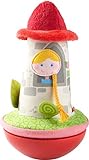 HABA 304279 - Stehauffigur Märchenturm, Stoffspielzeug mit Prinzessin im Turm für Babys ab 6...