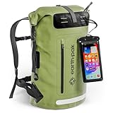 Earth Pak Summit wasserdichter Rucksack, Backpack mit leistungsstarkem Reißverschl 35Luss und...