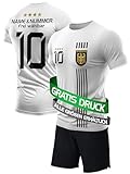 DE FANSHOP Deutschland Trikot Kinder Set für Junge Herren Fußball Trikot mit Shorts Personalisiert...