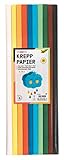 folia 82391 - Krepppapier - Sortiment Basic, 10 Rollen in verschiedenen Farben, jede Rolle ca. 50 x...