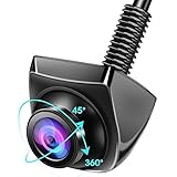 AHD 1080P Rückfahrkamera Auto Rückfahrkamera mit 360°+45° Einstellbares Objektiv Kabel...