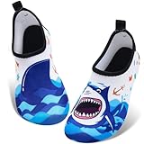 WAWSAM Kinder Strandschuhe Jungen Schwimmschuhe Aqua Schuhe (Blau, Kleinkind, 30, Numerisch...