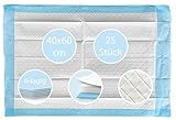 TIGA-MED Krankenunterlagen 40x60cm | 6-lagig | 25 Stück | Trainingspads | Wickelunterlagen für...