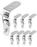 QWORK® 8 Stück Robuster Spannverschluss 72 x 24 mm, Eckbefestigung Schnappverschluss Sicherer...