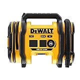 Dewalt Akku-Kompakt-Kompressor (12V-Anschluss oder 18V Akku, 11 bar, für Fahrrad- und Autoreifen,...