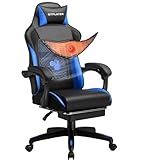 GTPLAYER Gaming Stuhl, Gaming Chair, Ergonomischer Höhenverstellbarer Bürostuhl, Zweckmäßig für...