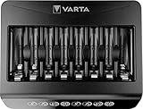 VARTA Akku Ladegerät, Batterieladegerät für wiederaufladbare AA/AAA, bis zu 8 Akku, LCD Multi...