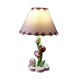 Dimmbare Nachttischlampe für Kinder, rosa Blumenbeleuchtung, Cartoon, kreative...