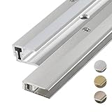 HORI® Bodenprofil Übergangsprofil I Aluminium-Bodenleiste in Silber, Champagne und Edelstahl I...