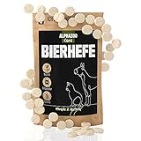 alphazoo Bierhefe-Tabletten 120 Stk, Vitamin-B, Folsäure & Biotin für Hunde Katzen Pferde,...