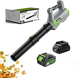Laubbläser Akku, ETOOLAB Bürstenloser Laubbläser mit Turbolader, 20V 4.0Ah Akkus, 257 km/h &...