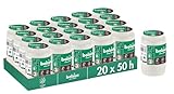 Bolsius Grablicht - Weiß - 20 Stk. - Länge Brenndauer 2 Tage - Trauerkerze & Gedenkstätte Kerzen...