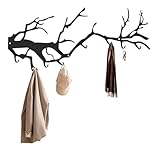 Vasttron Kleiderhaken Wand, Garderobenhaken Haken Garderobe Wandhaken Schwarz Kleiderhaken Metall...