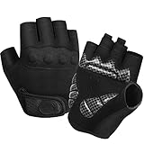 BIKINGMOREOK Fahrradhandschuhe Radhandschuhe Herren Damen Halbfinger Atmungsaktiv...