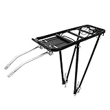Fahrrad-Heckträger, Alu-Heckträger, 35 Kg Tragkraft, Verstellbar für 24-28-Zoll-Räder, für...