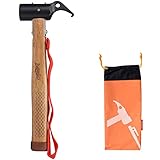 Noosverl Hammer Camping Hammer,Zeltheringe Hammer 31 cm,Hammer Zelthammer Outdoor Kohlenstoffstahl...