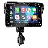 VECHTEL Motorrad Navi Kabelloses CarPlay und Android Auto per Moto, 5 Zoll HD Touchscreen GPS...